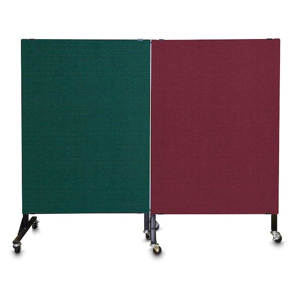 Enclosed Corkboard, 1 Door, 72"x48", 4" Fra